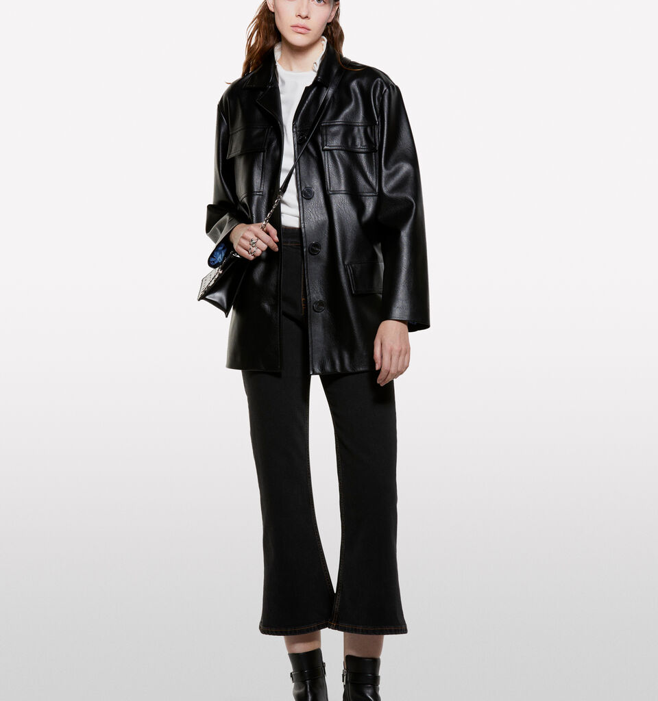 Black bootcut jeans - mid season sale women - Black | Sisley image number 1